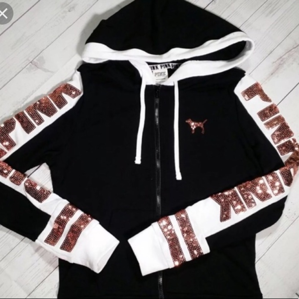 PINK rose gold bling jacket